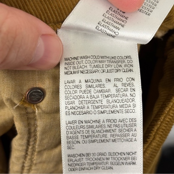 MOTHER High Waisted Looker Ankle Chew Brown Corduroy Pants Size 26 - Picture 12 of 14